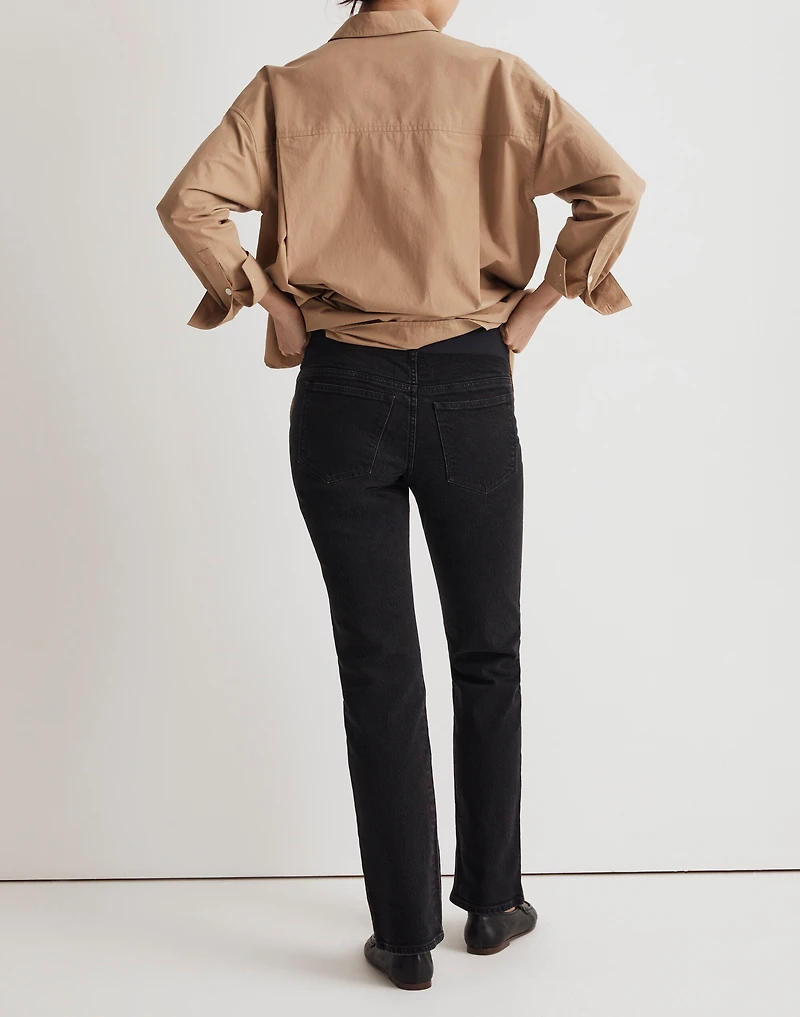 The Maternity Over-The-Belly '90s Straight Jean in Belmere Wash | Madewell
