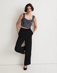 Quilted Sweetheart Crop Top | Madewell