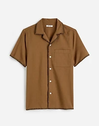 Blanket Stitch Short-Sleeve Shirt | Madewell