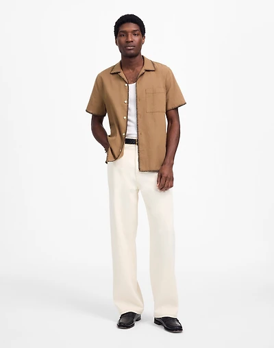 Blanket Stitch Short-Sleeve Shirt | Madewell