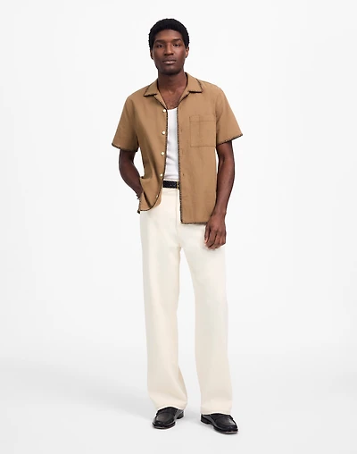 Blanket Stitch Short-Sleeve Shirt | Madewell
