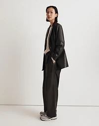 The Bedford Oversized Blazer in Leather | Madewell
