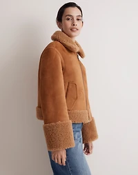 Shearling Zip-Front Jacket | Madewell