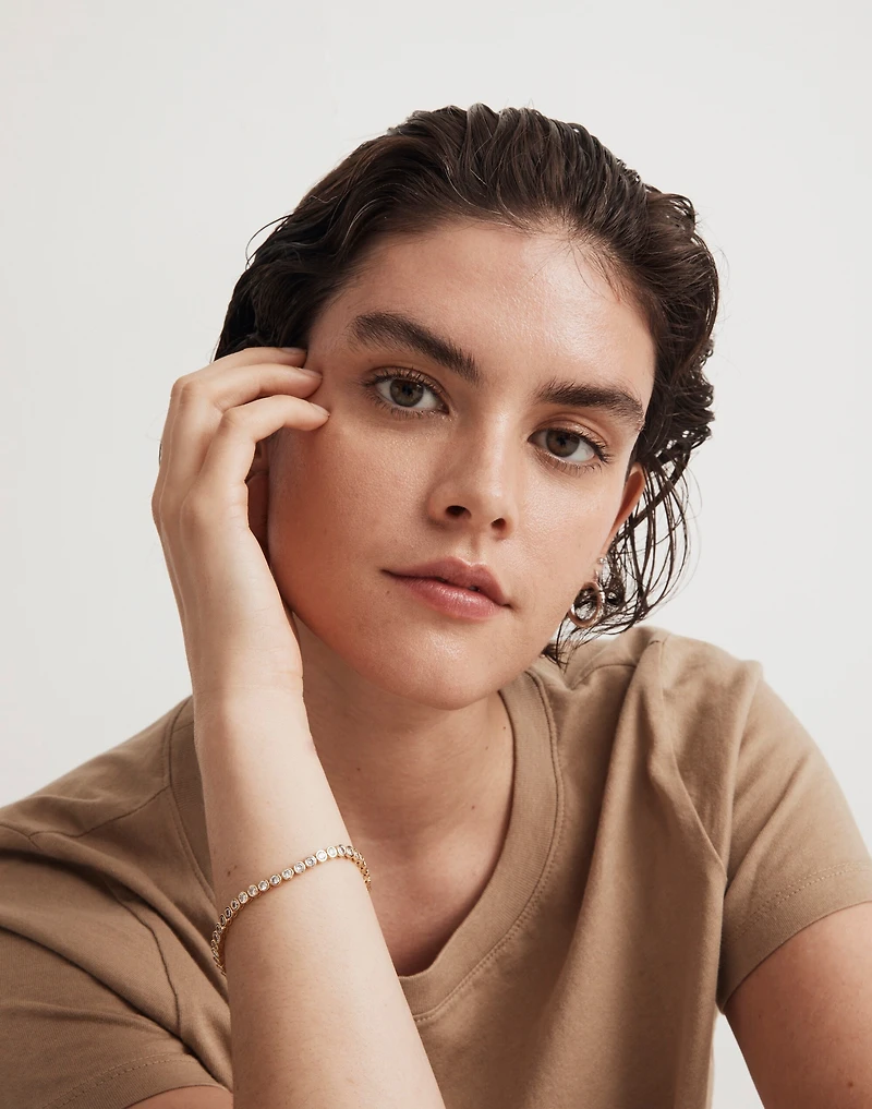 The Tennis Collection Bezel Set Crystal Bracelet | Madewell