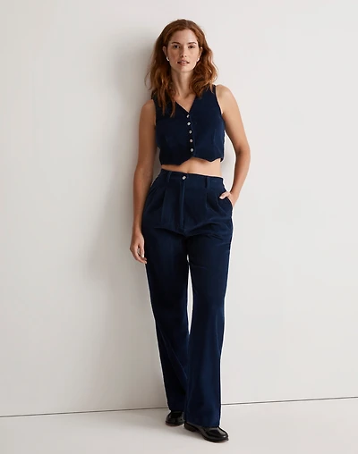 Donni Corduroy Pleated Trousers | Madewell