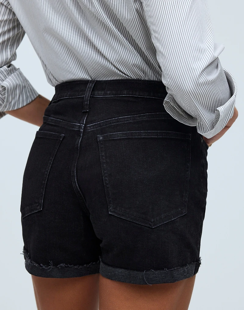 High-Rise Denim Shorts in Halwood Wash | Madewell
