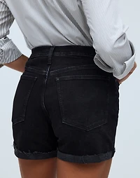 High-Rise Denim Shorts in Halwood Wash | Madewell