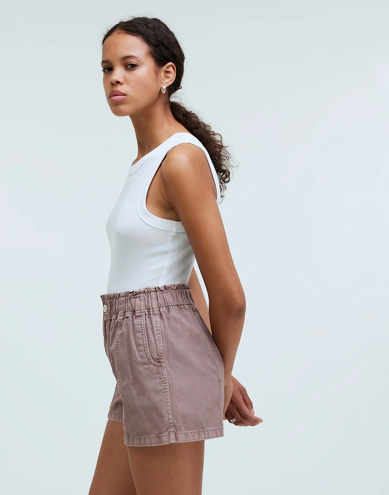 Pull-On Paperbag Shorts: Garment-Dyed Edition | Madewell
