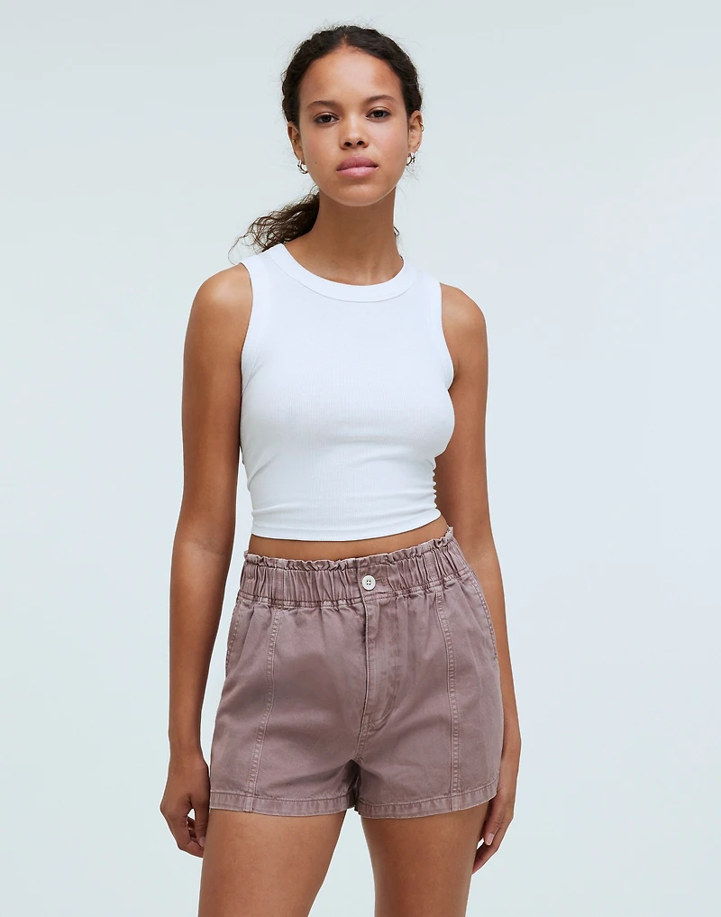 Pull-On Paperbag Shorts: Garment-Dyed Edition | Madewell