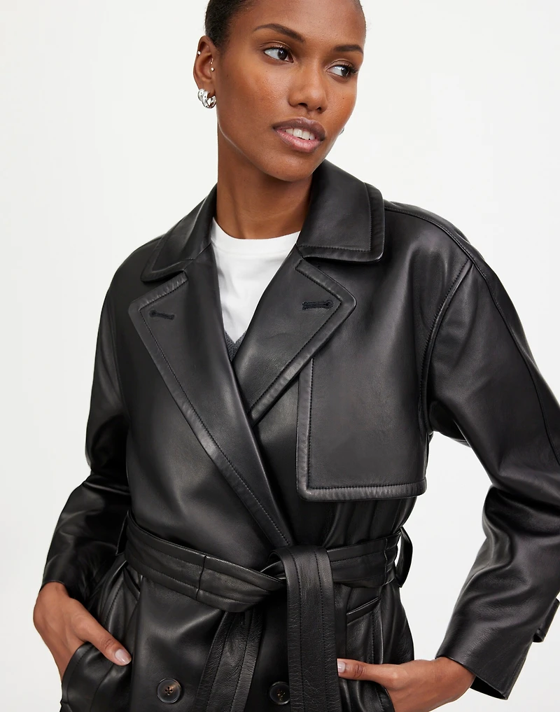The Signature Trench Coat in Leather | Madewell