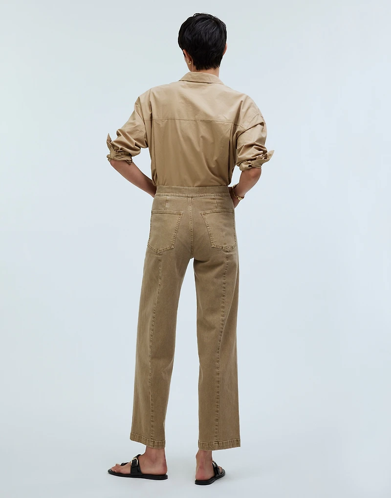 The Emmett Wide-Leg Crop Pant: Welt Pocket Edition | Madewell