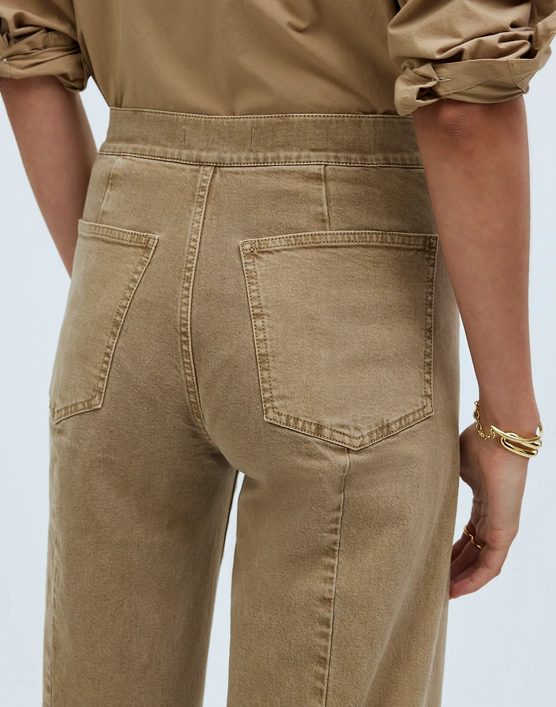 The Emmett Wide-Leg Crop Pant: Welt Pocket Edition | Madewell