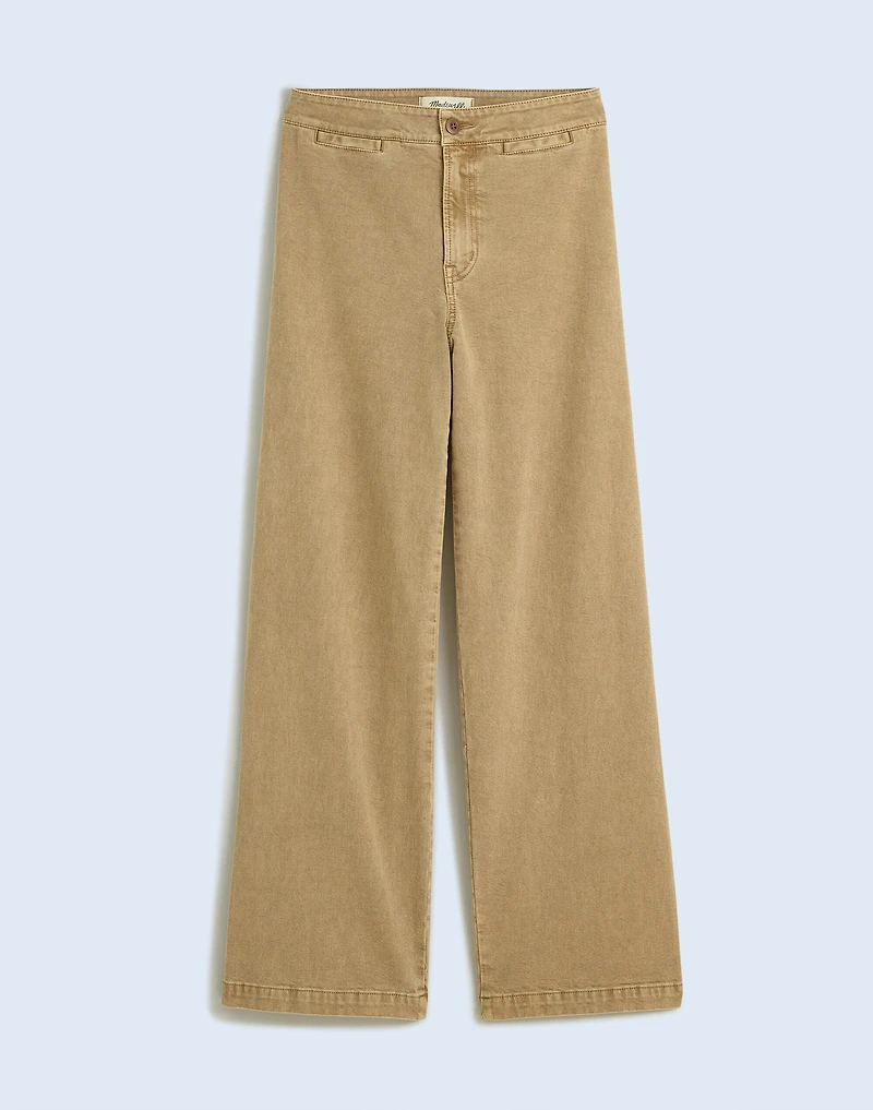 The Curvy Emmett Wide-Leg Crop Pant: Welt Pocket Edition | Madewell