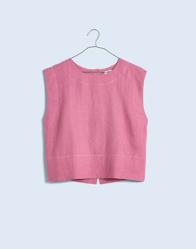 Plus Bateau-Neck Tank in 100% Linen | Madewell