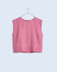 Plus Bateau-Neck Tank in 100% Linen | Madewell