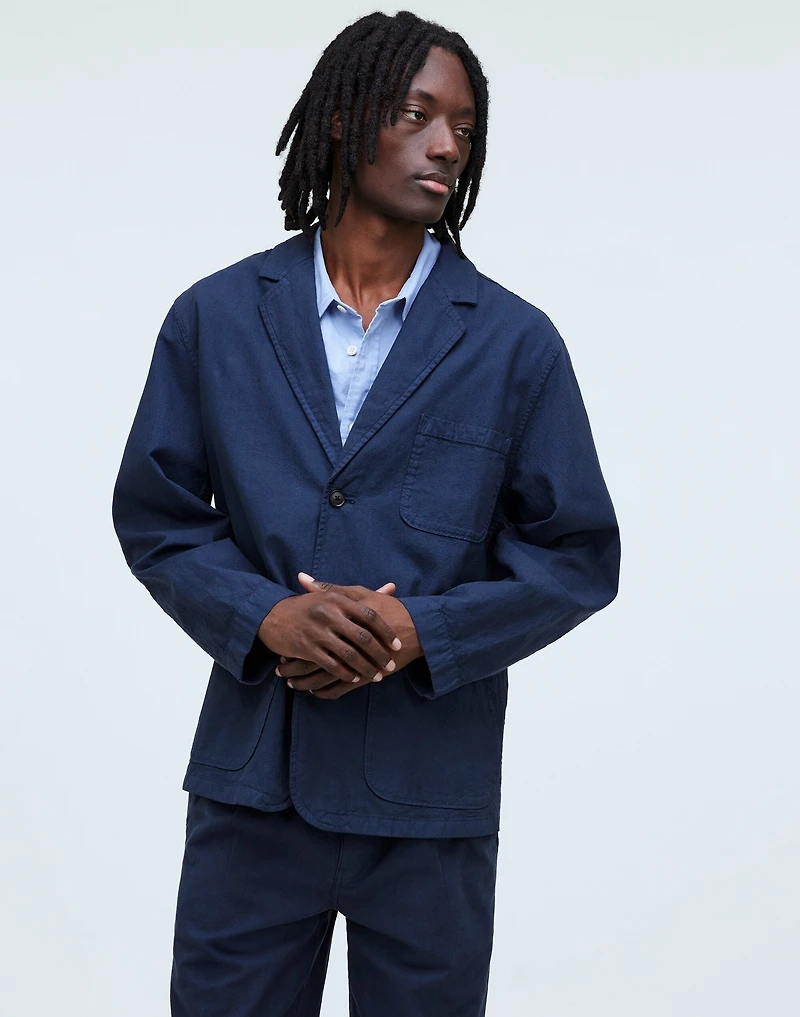 Cotton-Hemp Blend Unstructured Blazer | Madewell