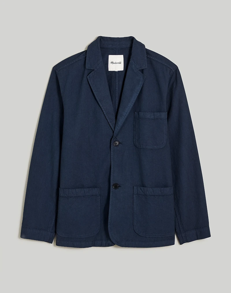 Cotton-Hemp Blend Unstructured Blazer | Madewell