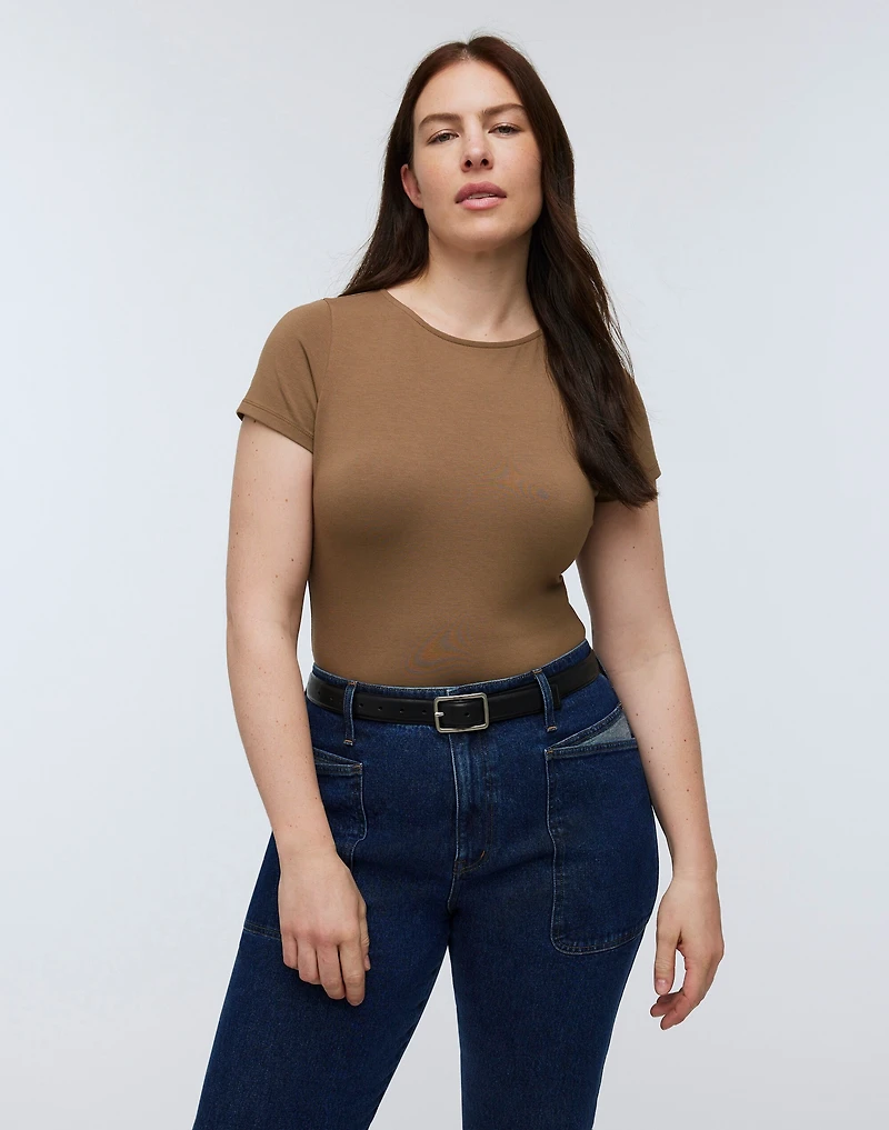 Crewneck Thong Bodysuit | Madewell