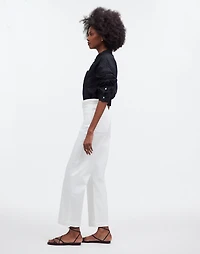 Madewell x Lisa Says Gah! The Perfect Vintage Wide-Leg Crop Jean Eyelet White |