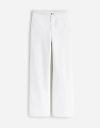 Madewell x Lisa Says Gah! The Perfect Vintage Wide-Leg Crop Jean Eyelet White |
