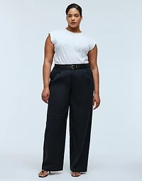 The Plus Curvy Harlow Wide-Leg Pant Drapey Twill | Madewell