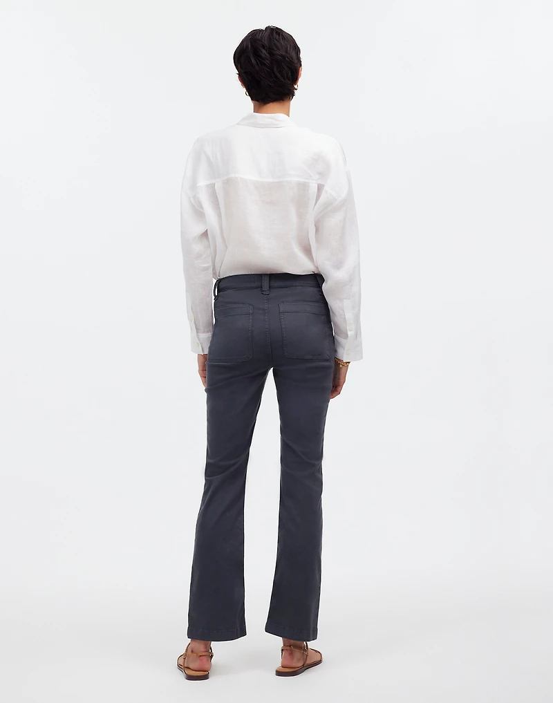 Kick Out Crop Pants Garment-Dyed Sateen | Madewell