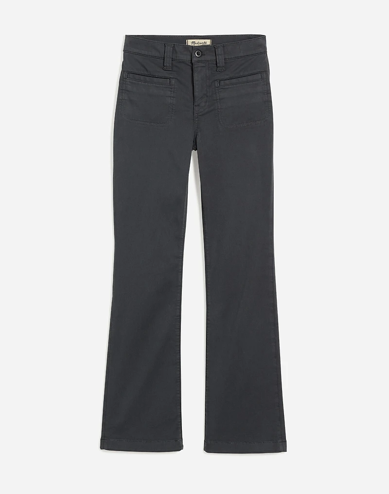 Kick Out Crop Pants Garment-Dyed Sateen | Madewell