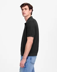 Three-Button Sweater Polo Shirt | Madewell