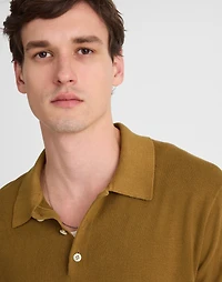 Three-Button Sweater Polo Shirt | Madewell