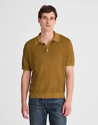 Three-Button Sweater Polo Shirt | Madewell