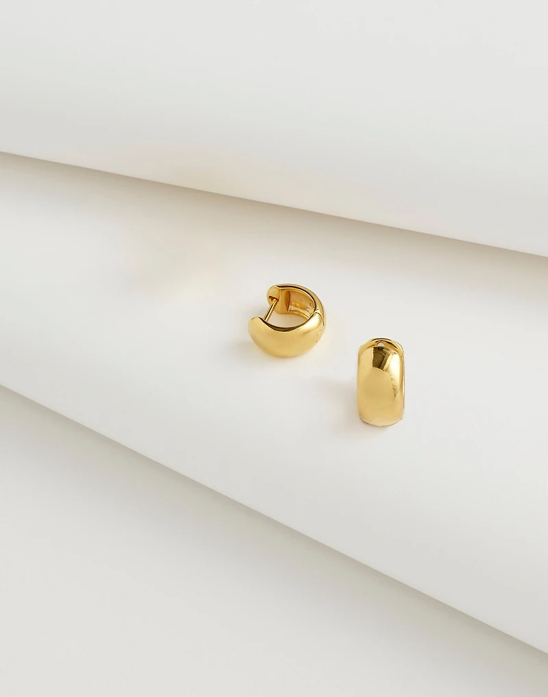 Demi-Fine Chunky Huggie Hoop Earrings | Madewell