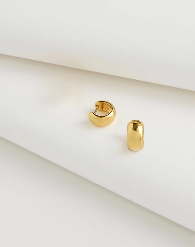 Demi-Fine Chunky Huggie Hoop Earrings | Madewell
