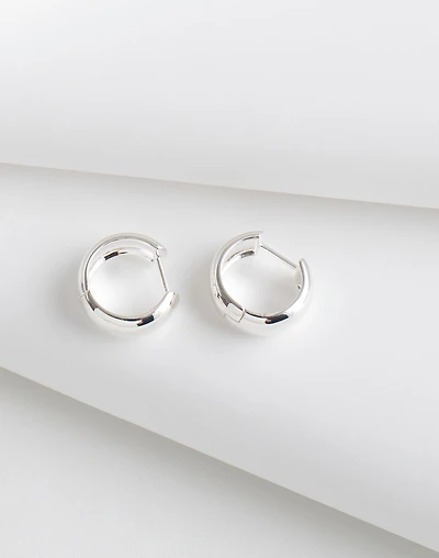 Demi-Fine Chunky Small Hoop Earrings | Madewell