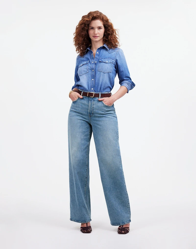 The Curvy Perfect Vintage Wide-Leg Jean | Madewell