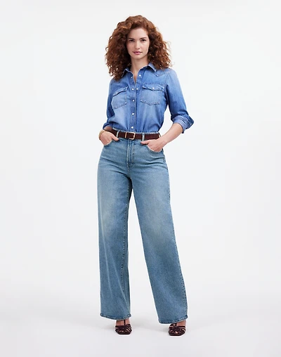 The Curvy Perfect Vintage Wide-Leg Jean | Madewell