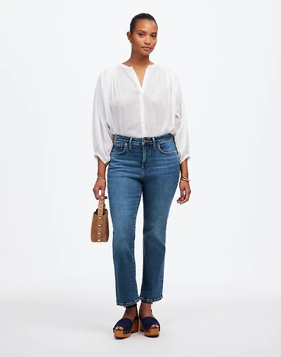 Curvy Kick Out Crop Jeans Lenoir Wash | Madewell