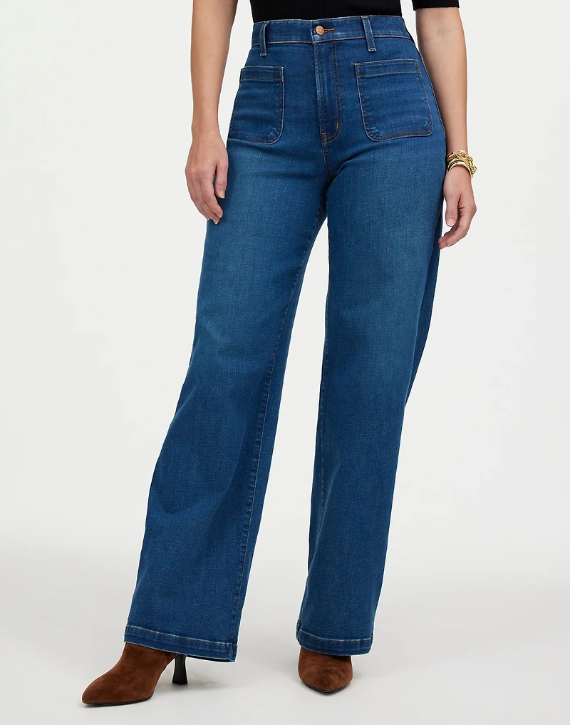 The Curvy Emmett Wide-Leg Jean: Patch Pocket Edition | Madewell