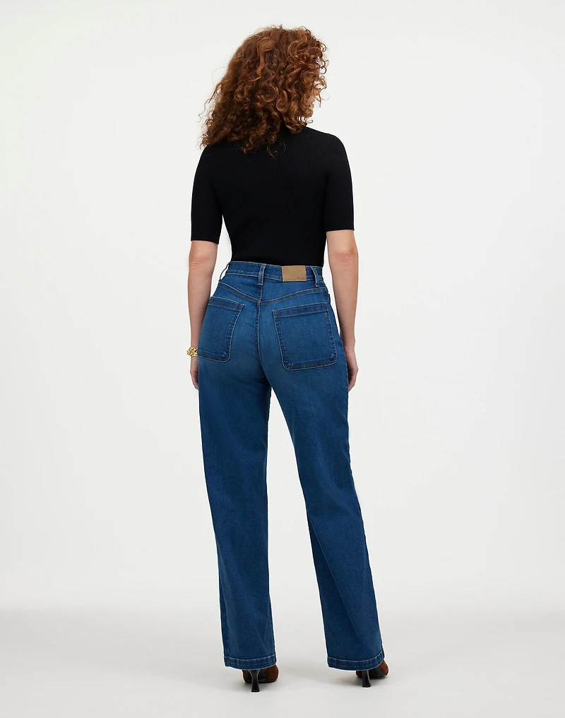 The Curvy Emmett Wide-Leg Jean: Patch Pocket Edition | Madewell