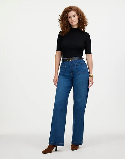 The Curvy Emmett Wide-Leg Jean: Patch Pocket Edition | Madewell