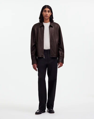Leather Zip-Front Jacket | Madewell