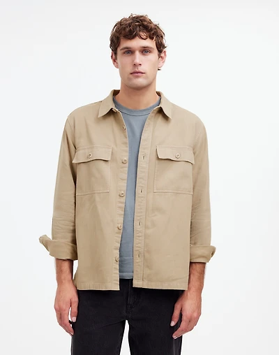 Garment-Dyed Straight-Hem Work Shirt | Madewell