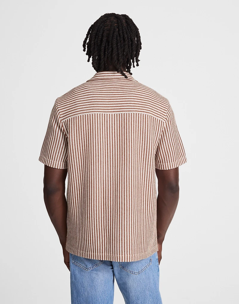 Textured-Knit Short-Sleeve Shirt | Madewell