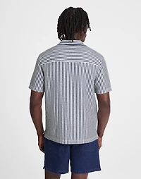 Textured-Knit Short-Sleeve Shirt