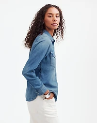Denim Western Shirt in Lincroft Wash | Madewell