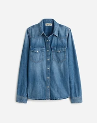 Denim Western Shirt in Lincroft Wash | Madewell