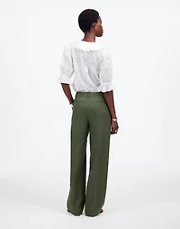 Slouchy Straight Pants Drapey Twill | Madewell