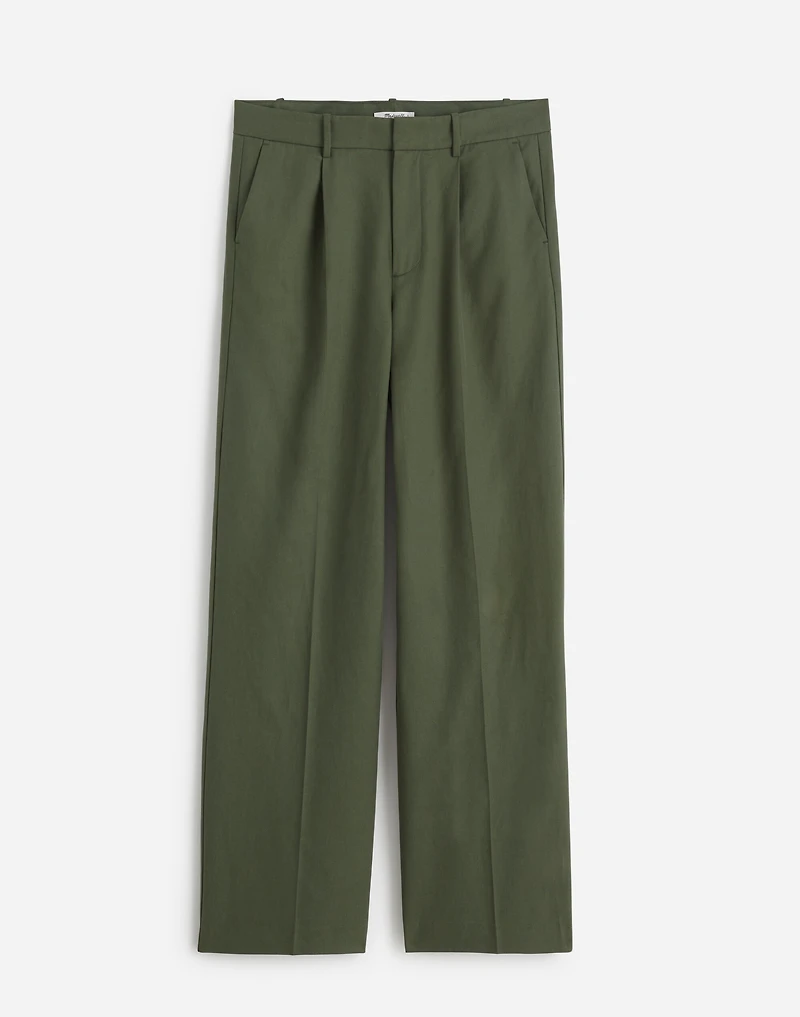Slouchy Straight Pants Drapey Twill | Madewell