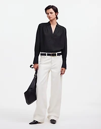 Easy Long-Sleeve Popover Shirt | Madewell