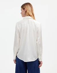 Silk Flap-Pocket Button-Up Shirt | Madewell