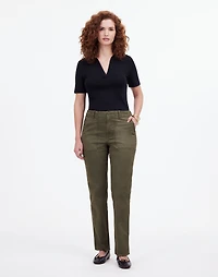The Curvy Slim Straight Trouser Pant Garment Dye | Madewell